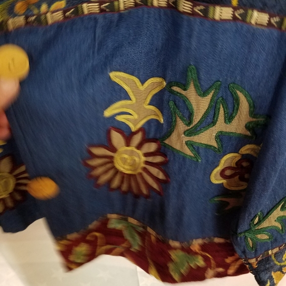 Sante' Classics XL Denim Beautiful Design Jacket - Picture 6 of 11